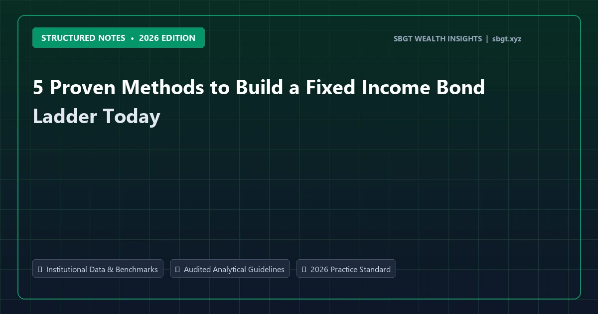 5 Proven Methods to Build a Fixed Income Bond Ladder Today