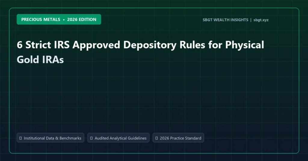 6 Strict IRS Approved Depository Rules for Physical Gold IRAs - Precious Metals analysis and strategic guide