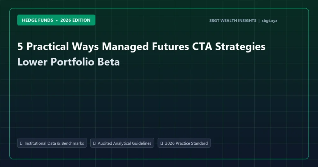 5 Practical Ways Managed Futures CTA Strategies Lower Portfolio Beta - Hedge Funds analysis and strategic guide