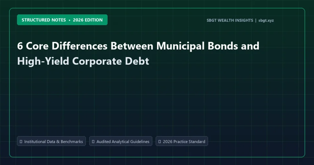 6 Core Differences Between Municipal Bonds and High-Yield Corporate Debt - Structured Notes analysis and strategic guide