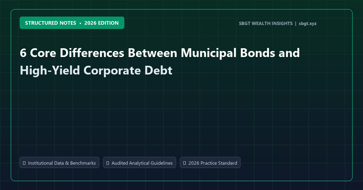 6 Core Differences Between Municipal Bonds and High-Yield Corporate Debt