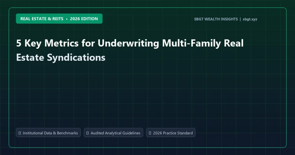 5 Key Metrics for Underwriting Multi-Family Real Estate Syndications - Real Estate & REITs analysis and strategic guide